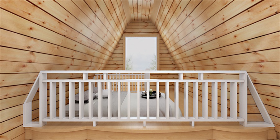 阁楼生态木屋设计